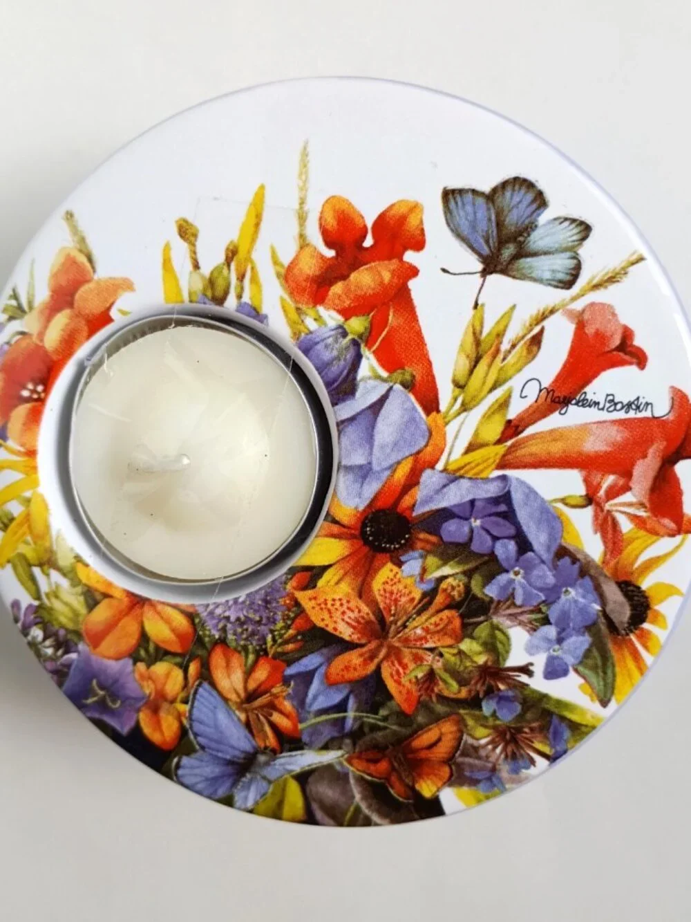Marjolein Bastin Demdaco Butterfly Flower Every Garden Tealight Candle Holder